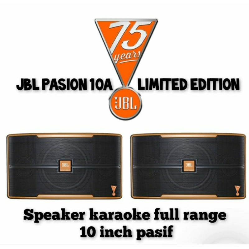 JBL Pasion 10 Speaker Pasif 10 Inch Hitam 200W Woofer 254mm