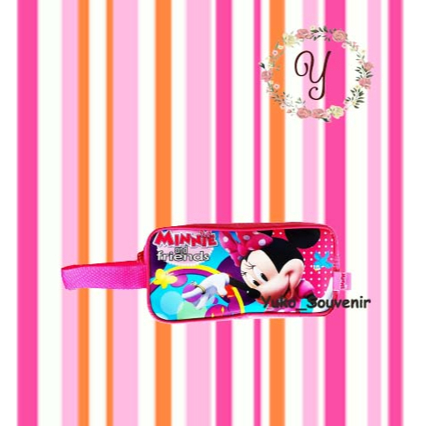 

Tempat Pensil Minnie Mouse Tebal Ukuran Besar Tali Gantung Kotak Pensil Anak Minnie Disney