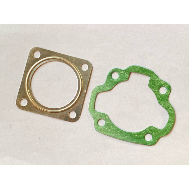 Perpak gasket head dan blok silinder Qingqi , baby matic, sundiro motor 50 cc