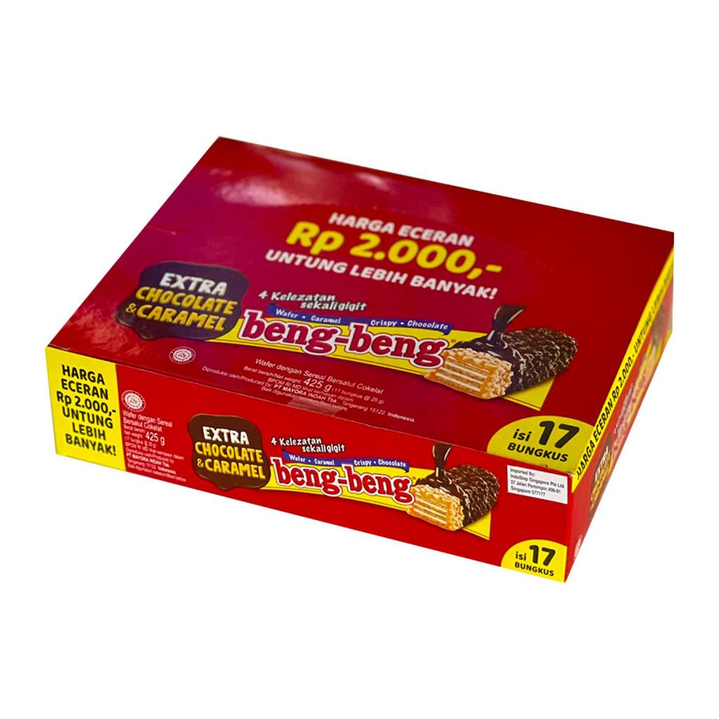 

BENG - BENG REGULAR | BENG - BENG WAFER COKLAT 25 GRAM - ( HARGA PER BOX ) | 1 BOX ISI 17 BUNGKUS