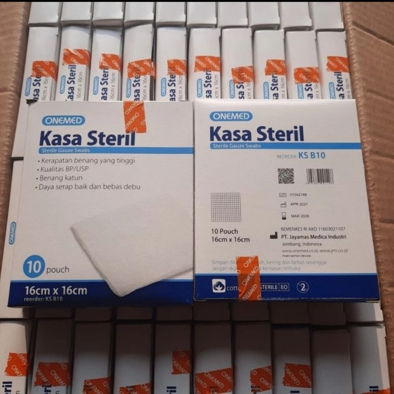 Kasa Steril Onemed 16x16cm Isi 10 kain kasa steril onemed 16x16cm isi 10 pouch
