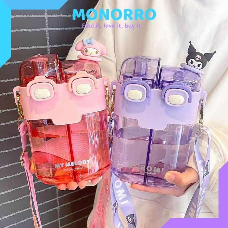 Botol Minum Sanrio 2 Sekat Tritan 780ml Botol Minum Sanrio 2in1