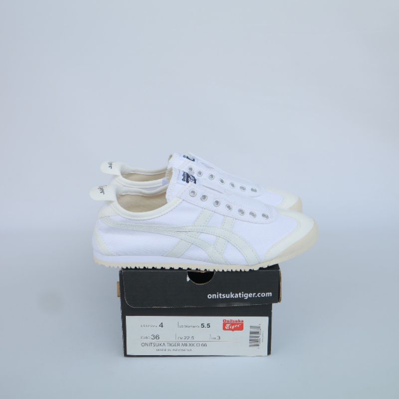 ONITSUKA TIGER SLIP ON TRIPLE WHITE