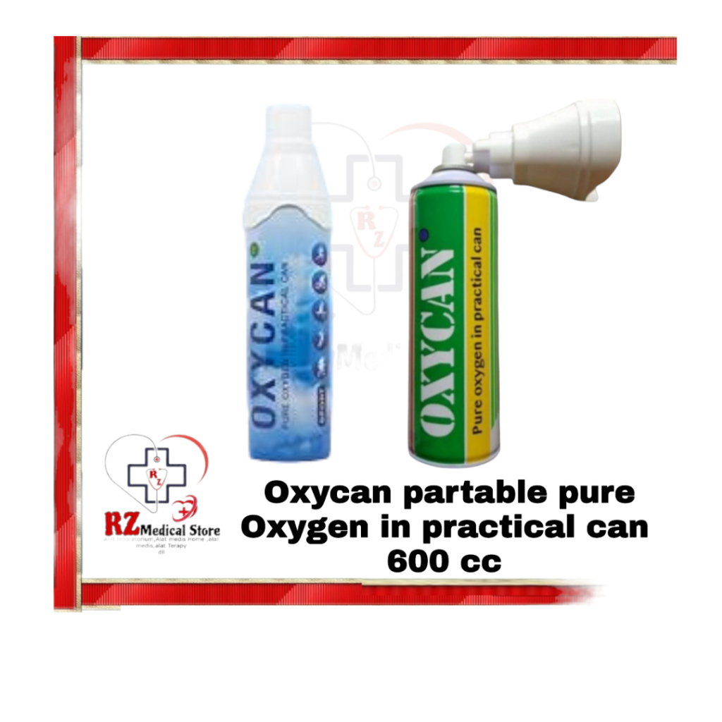 Oxycan partable pure Oxygen in practical can 600 cc