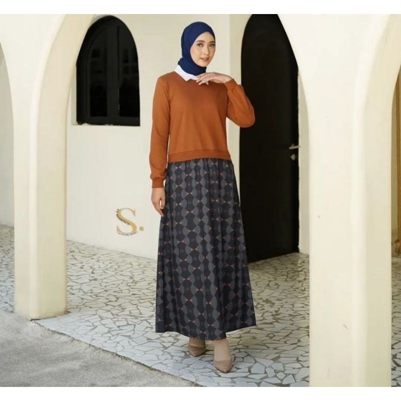 Mirella dress ginger  by monel original,monel sale, Dres monel