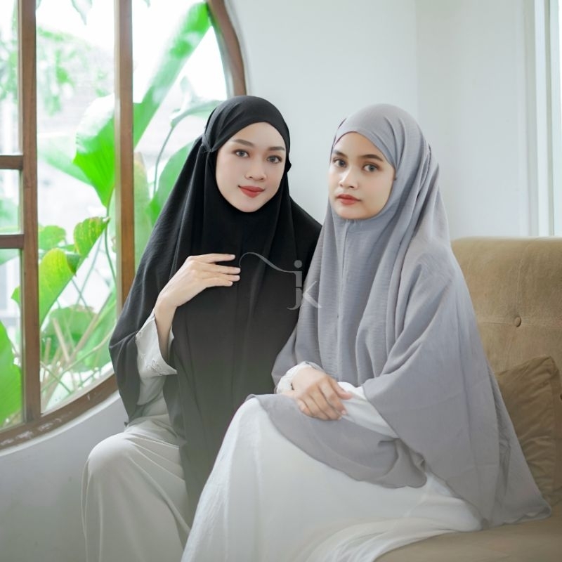 (KHADEEJA) Hijab Bergo | Khadeeja bergo | Hijab Bergo Crinkle | Kerudung Bergo | Kerudung Crinkle