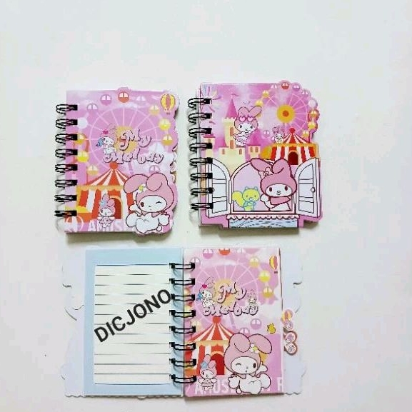 

Buku Diary Spiral Karakter Sanrio