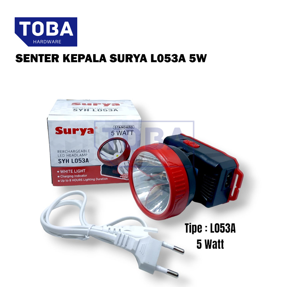 TOBA SENTER KEPALA SURYA L053A 5W/ SENTER KEPALA SURYA/ SENTER KEPALA/ SENTER SENTER 5W