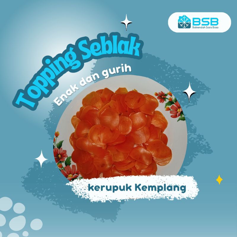 

Kerupuk Kemplang | 220 gram | topping seblak enak renyah