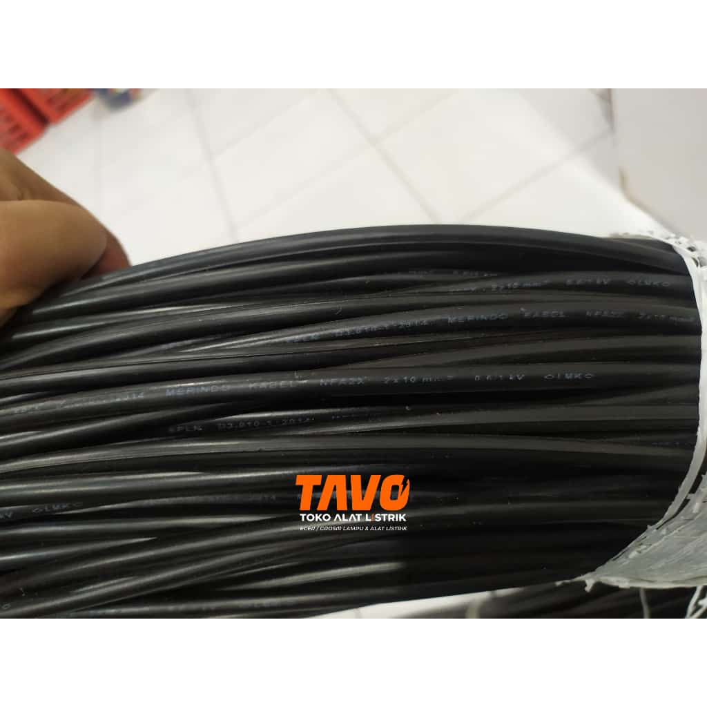 Kabel SR 2x10mm / Kabel Twisted SNI/ Kabel PLN / Kabel Tic NFA2x 2x10 mm SNI PER METER