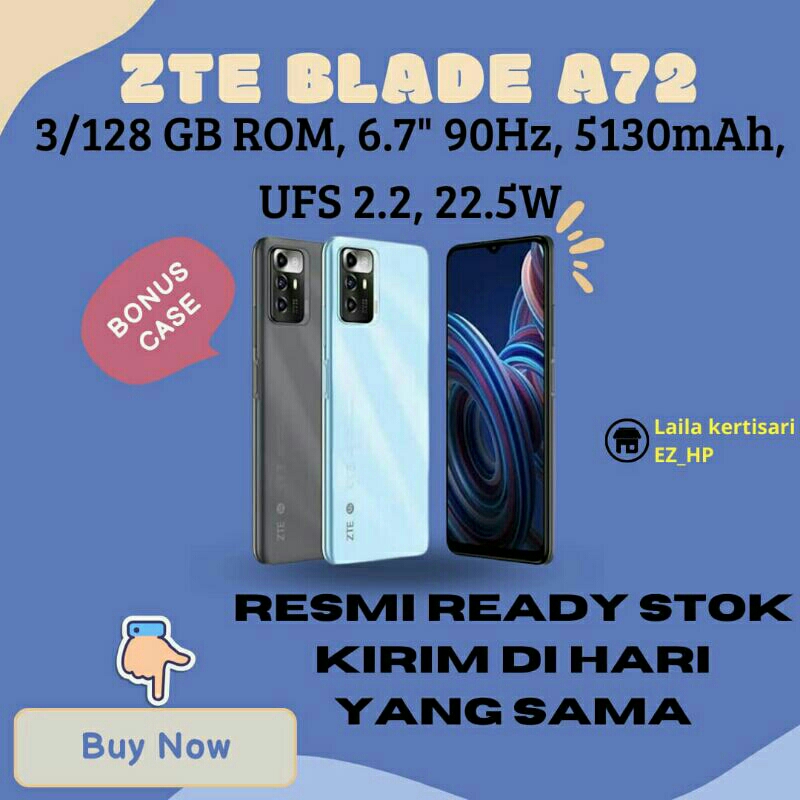 Zte Blade A72 3/128GB Resmi