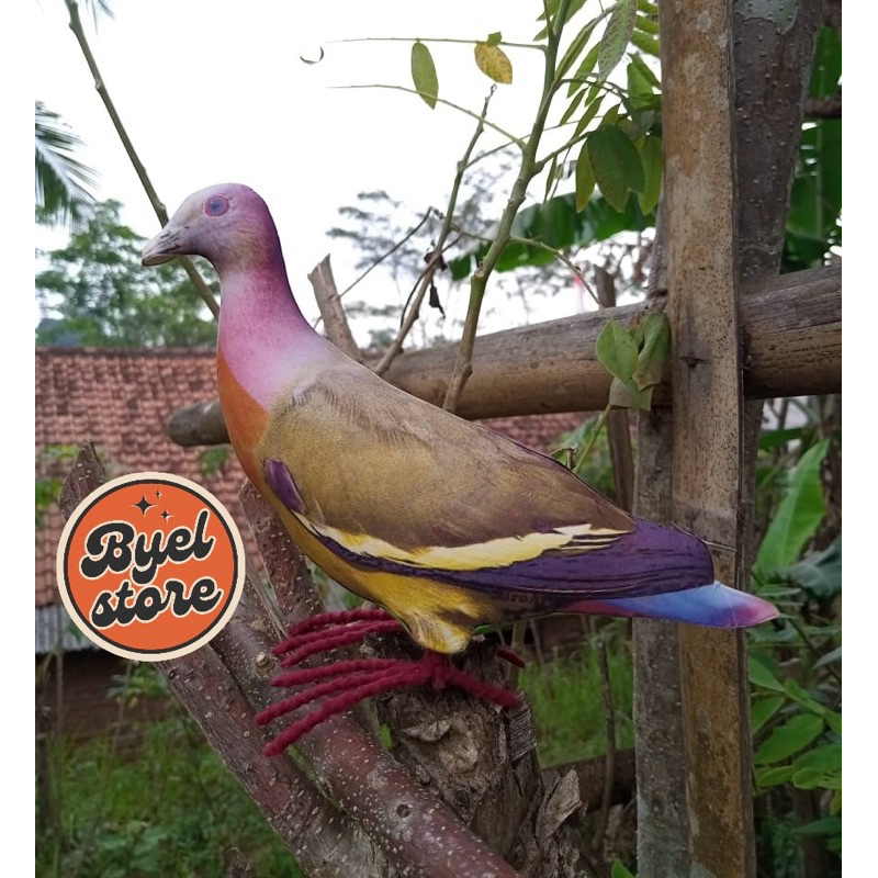 Jontrot Burung Punai Gading Betina - Patung Decoy Burung Punay Gading