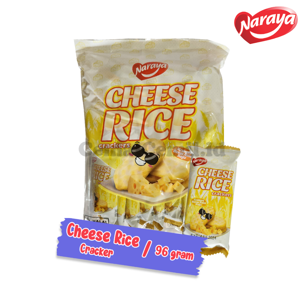 

Naraya Cheese Crakers Cheese Corn Krakers Beras Rasa Keju 96gr
