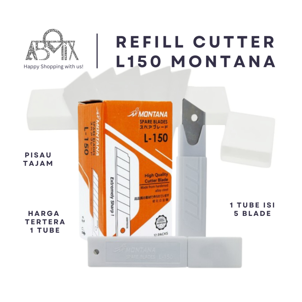 

Refil Cuter Isi Cutter L 150 Montana Per Pack isi 5 Pcs