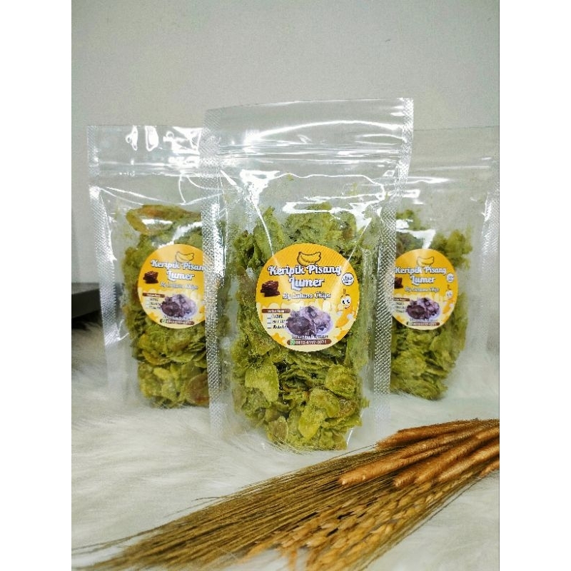 

Kripik Pisang Coklat Lumer greentea Tiramisu100 gr