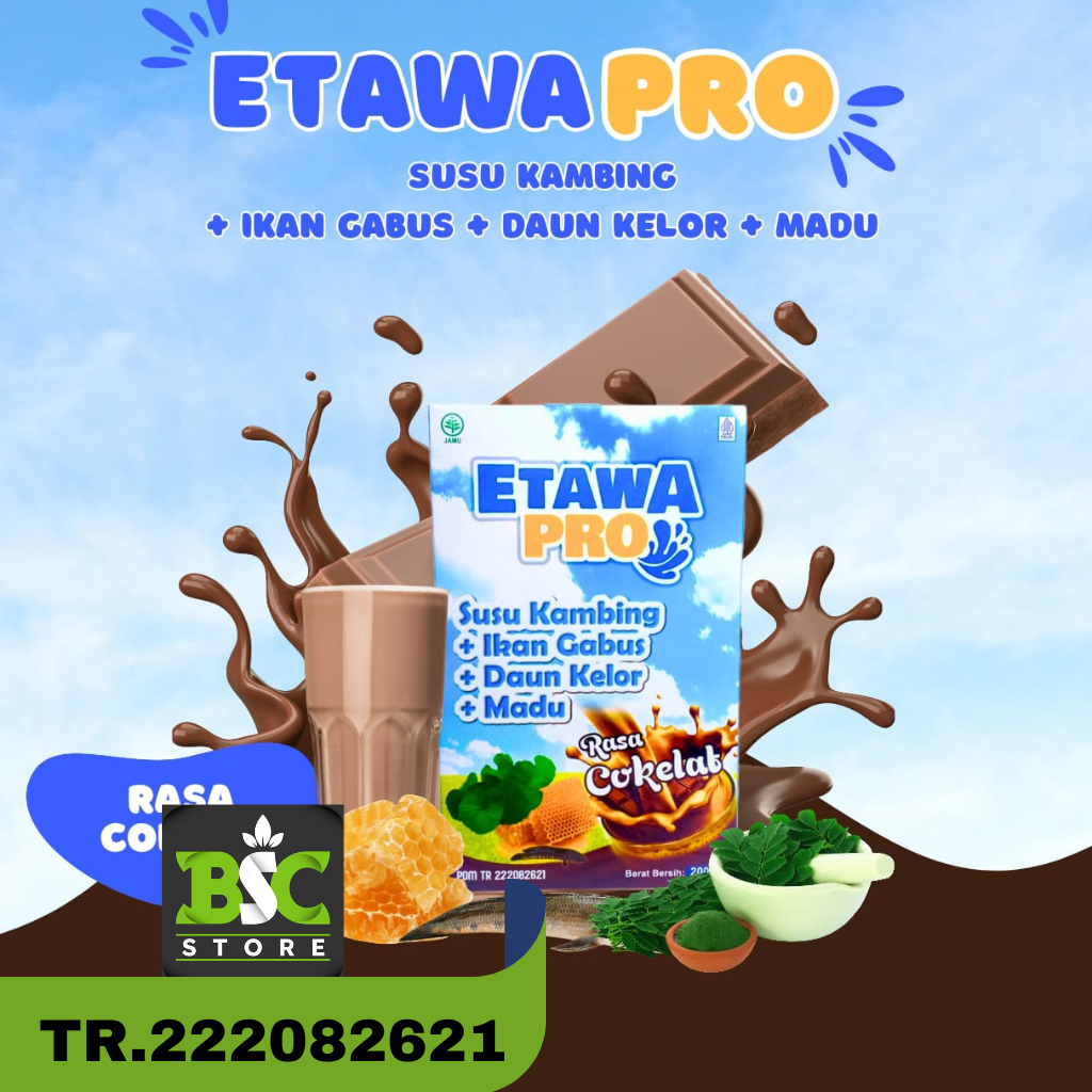 

Susu Kambing Etawa Susu Kambing Etawa Pro Plus Propolis Susu Kambing + Ikan Gabus Rasa Coklat