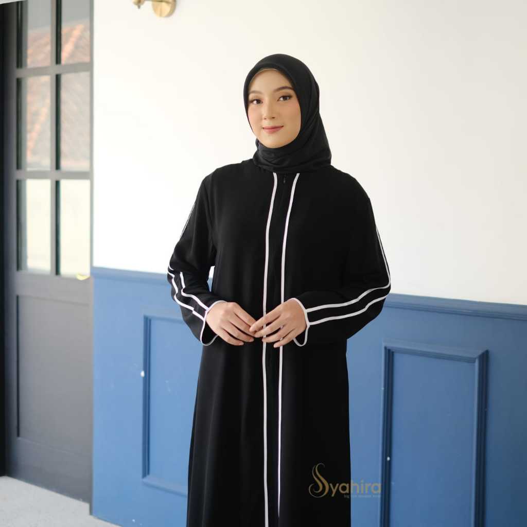 gamis abaya jumbo ukuran L XL XXL 3XL 4XL Ld 100 110 120 130 140 Abaya Turkey Gamis Hitam Terbaru