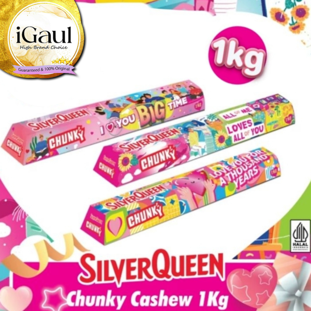 Chunky Bar SilverQueen cokelat ukuran BESAR SilverQueen Chunkybar Chocolate 1kg