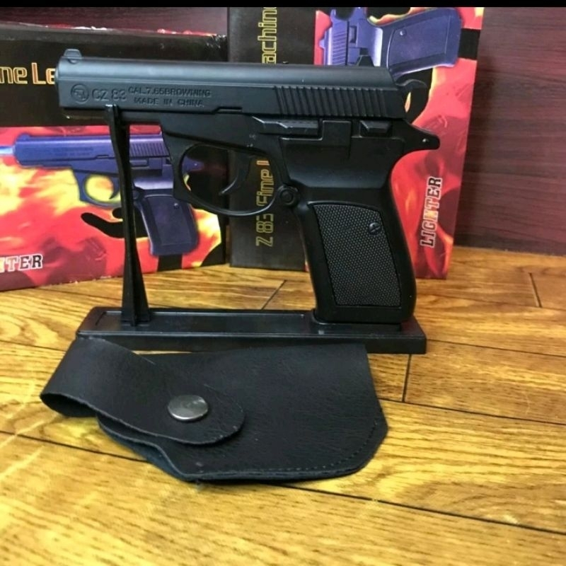 Mancis Korek Api Pistol Matches Makarov Austria Full Besi Besar Free Sarung