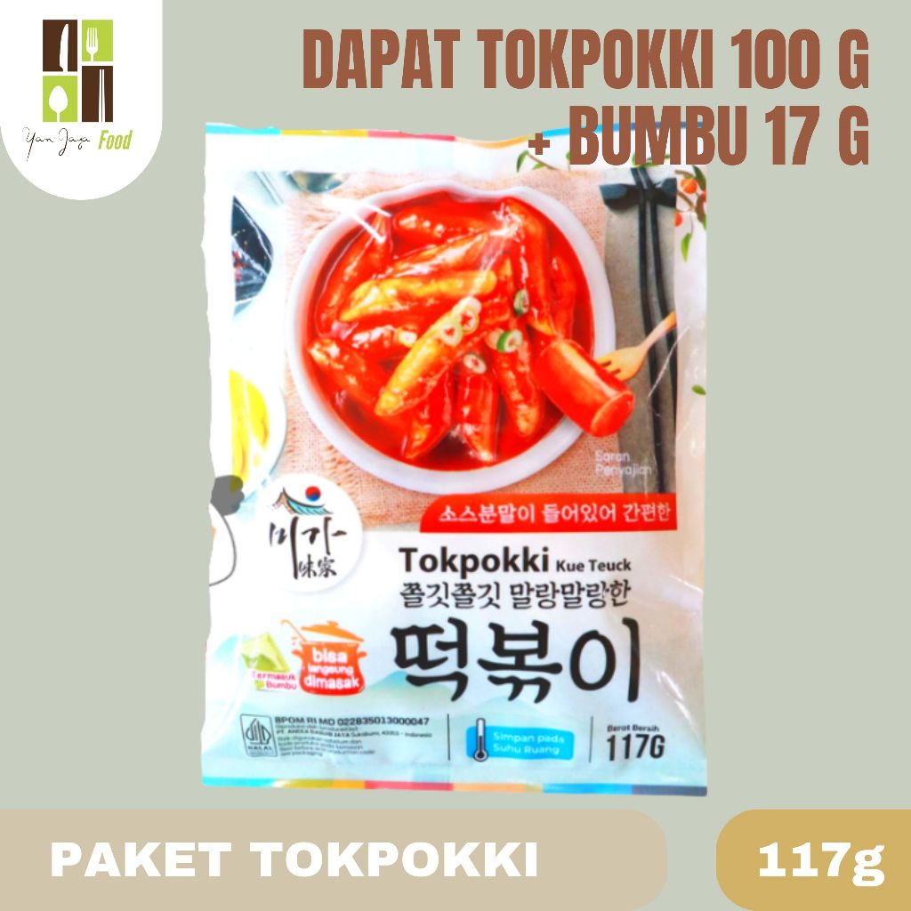 

TTEOKBOKKI TOPOKKI DRY 117G PAKET 100 GR DAN BUMBU 17 GR