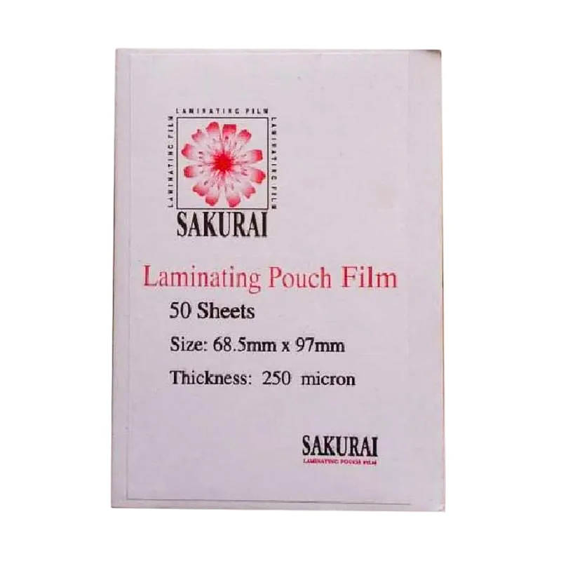 

Laminating KTP SAKURAI 250 Micron Ecer 10pcs (0572947)