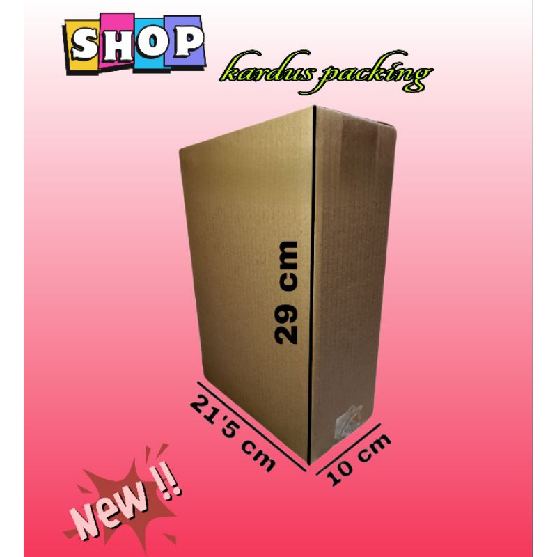 kardus polos UK 21'5x10x29 kardus packing kardus kecil kardus besar kardus box