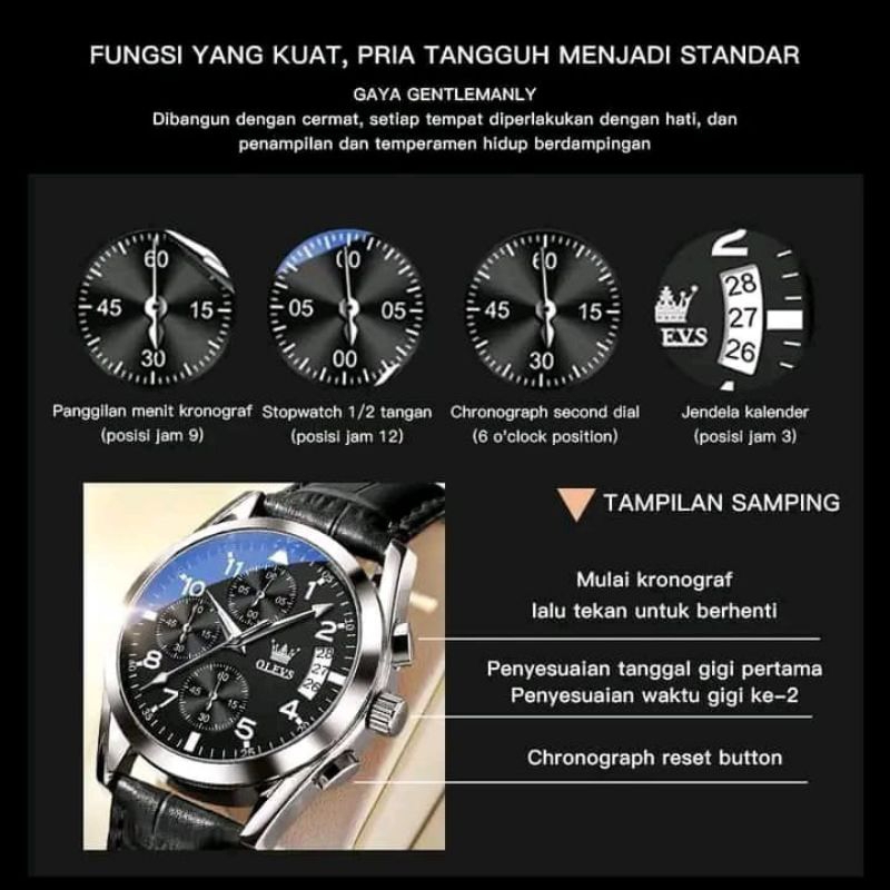 Jam Tangan Anti air Olevs Original