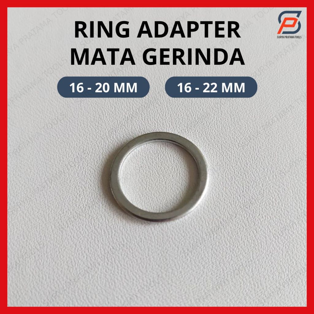 Ring Adapter 16mm Mata Potong Gerinda Konversi Lubang 20mm 22mm 16-20 16-22