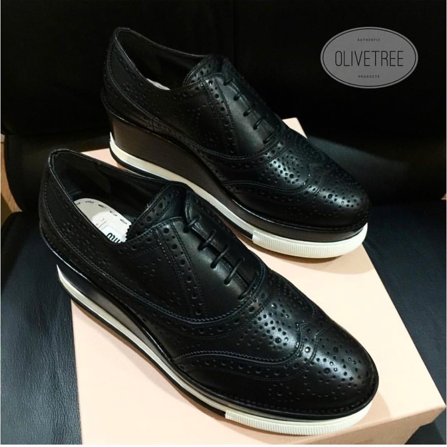 [READY] - Miu Miu Lace Up Wedges Women's Shoes