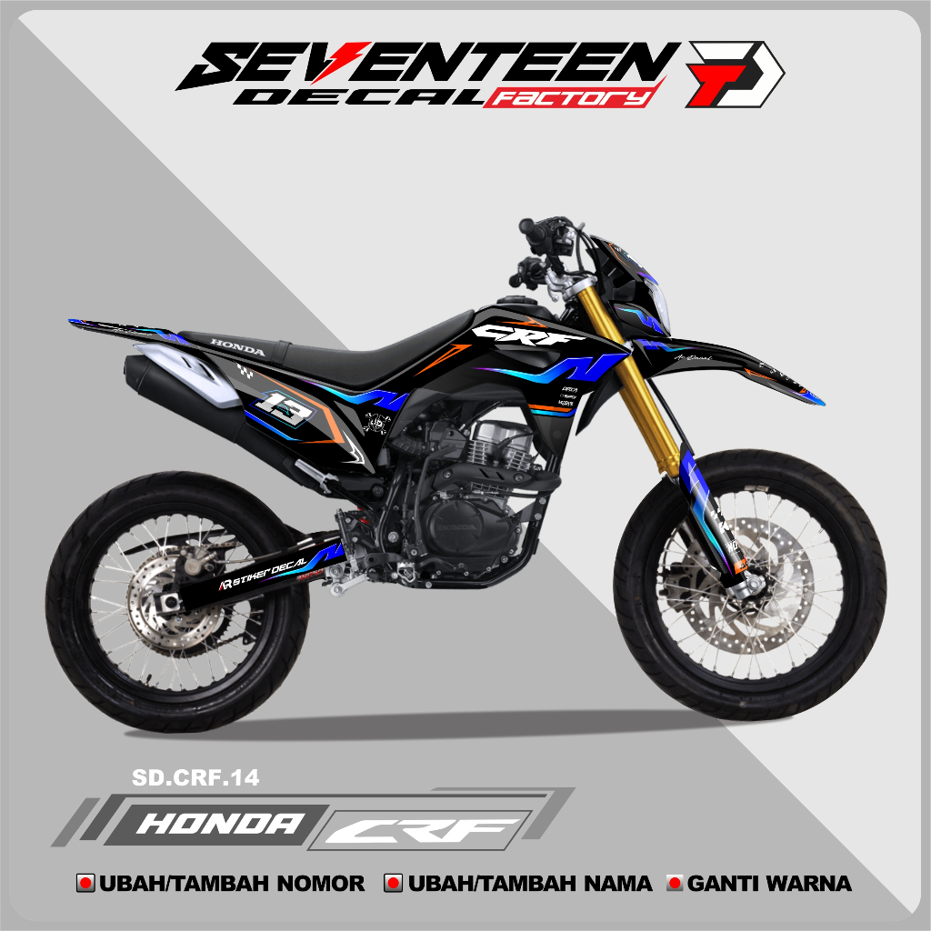 Decal Stiker CRF 150L full Body  Stiker full Body Motor CRF Supermoto