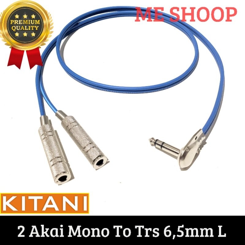 kabel jack akai stereo L to akai female 6,5mm mono