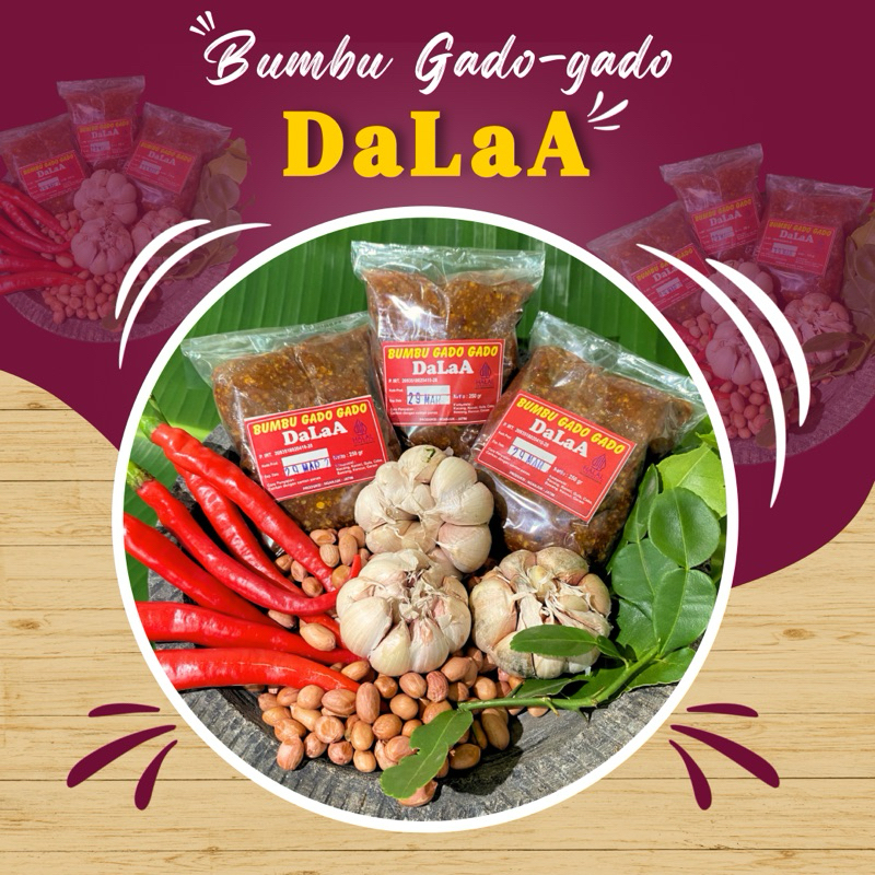 

Bumbu Gado-gado DaLaA 250 gr | Bumbu Kacang Gado-gado | Bumbu Instant Gado-gado | Bumbu Kacang Instant