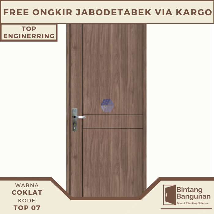 Pintu Kamar | Pintu Engineering Door 90x215 TP 07 KODAI