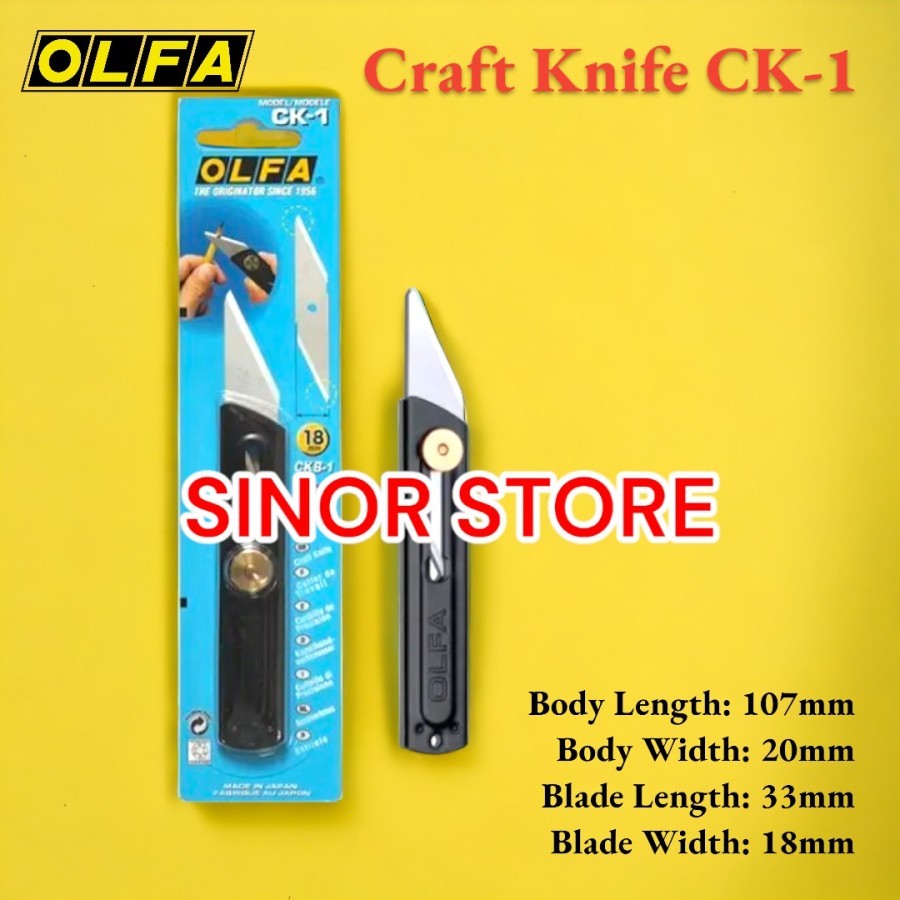 

OLFA Safety Cutter Craft Knife CK-1 Japan