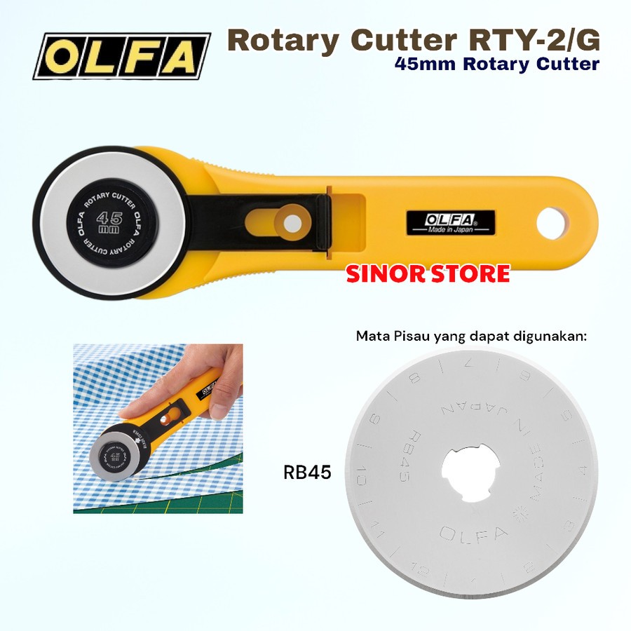 

Olfa RTY-2/G 45 mm Rotary Cutter