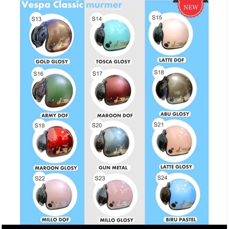Helm bogo classic vespa premium