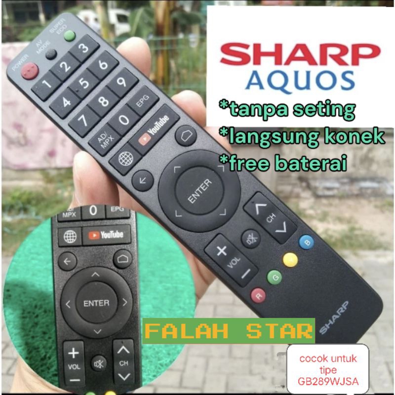 remot tv sharp aquos gb289wjsa remot sharp aquos smart tv