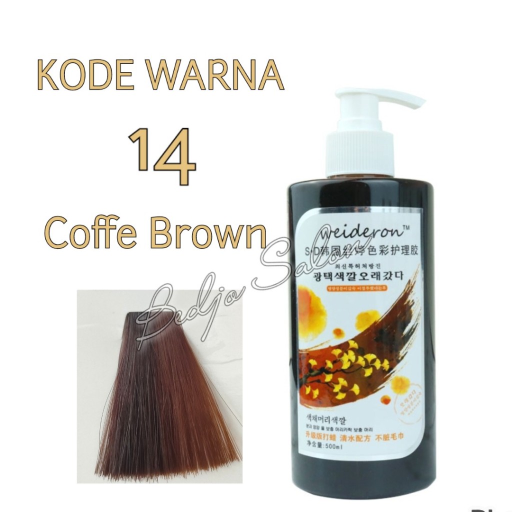 WEIDERON Water Intense Color Kode 14 Warna COFFE BROWN