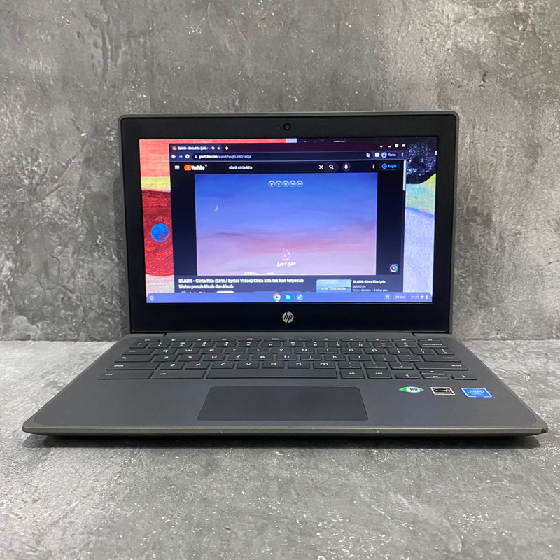 Notebook HP N4020 4/32 Chromebook Android OS Slim Mulus Normal Second Preloved Laptop 1 Jutaan