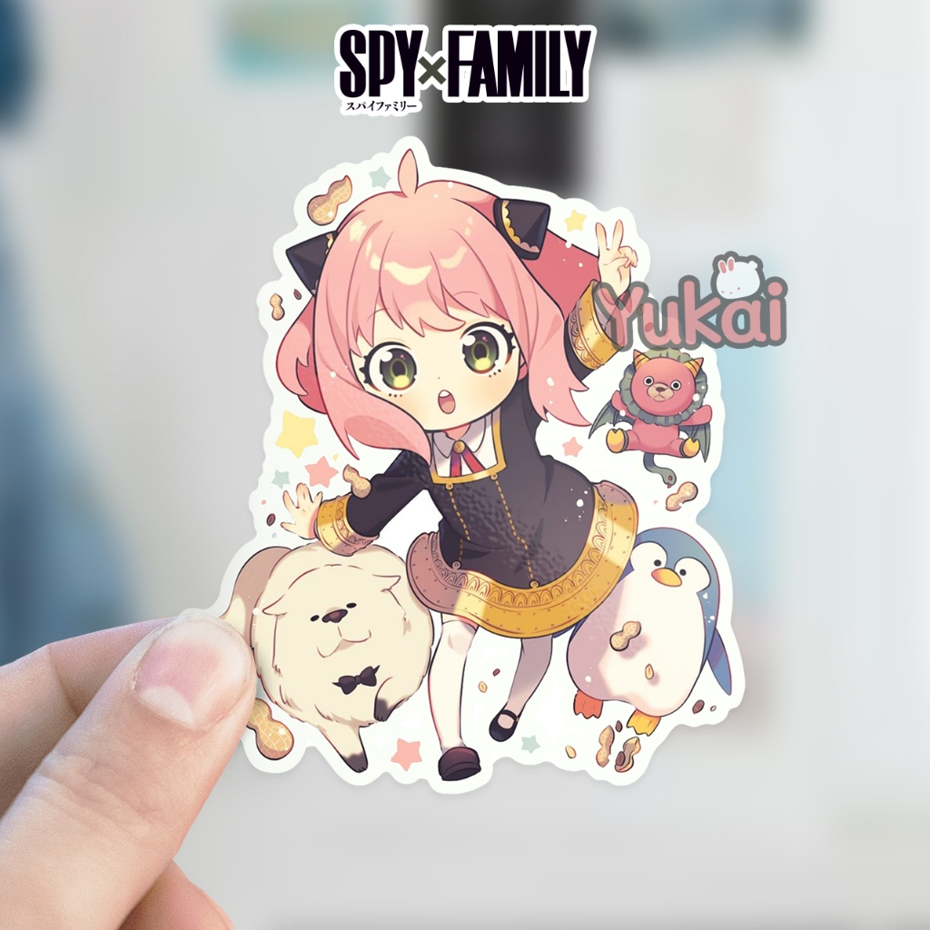 

Stiker Anya Forger Spy X Family Premium, Anya & Pets, Sticker Anime Waterproof