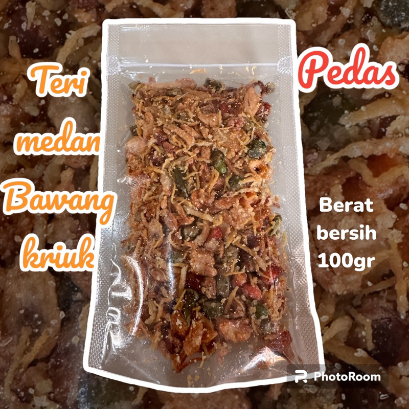 

Teri Medan Bawang kriuk ( pedas) 100gr