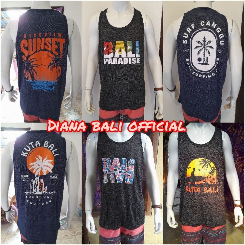 SINGLET KHAS BALI/SINGLET BALI PRIA WANITA