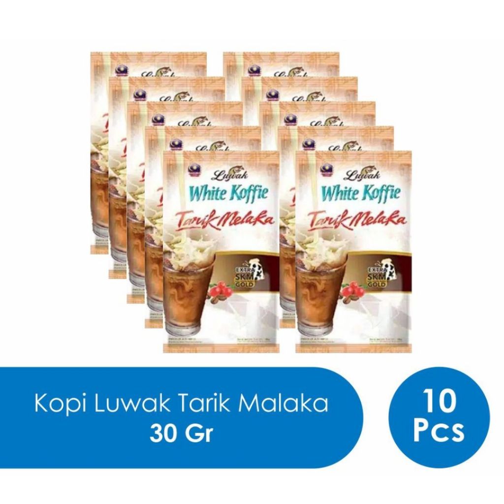 

Kopi Luwak Tarik Malaka White Koffie Instant 1 Renceng 10 pcs 25 gr Instan