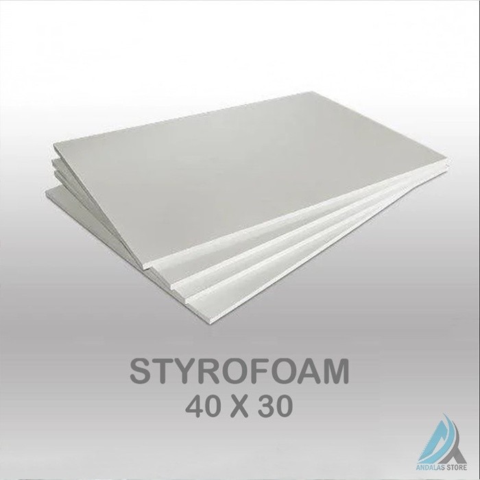 

40x30x1cm Papan Styrofoam Gabus Lembaran / Styrofoam 40x30