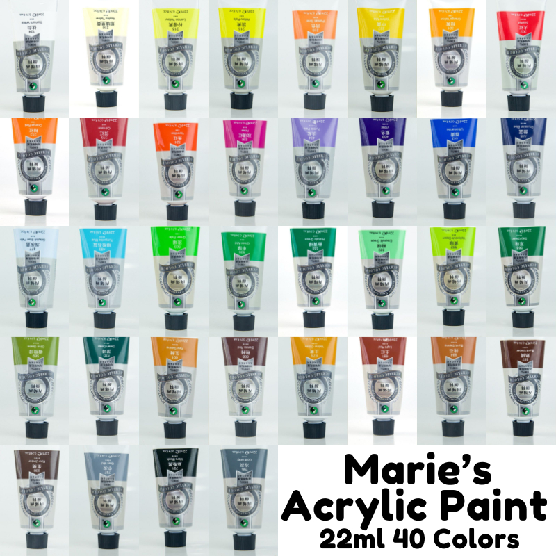 

Maries Acrylic Paint 22ml Economy Pack | Cat Akrilik 40 Warna