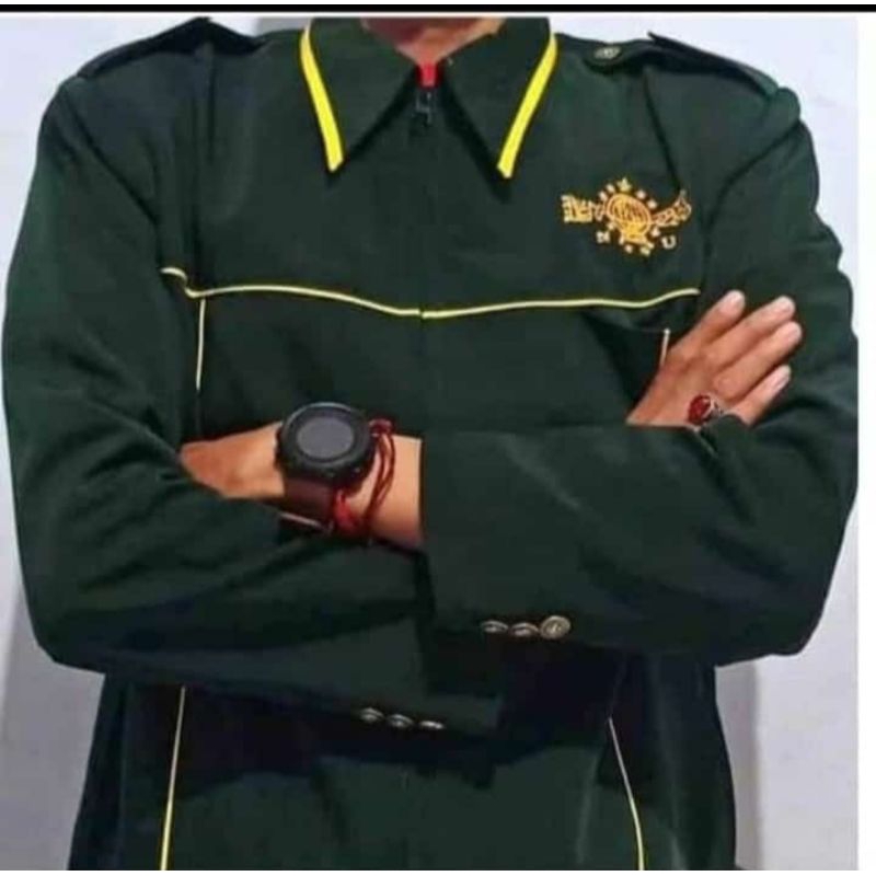 JASKET NU FULL PURING PREMIUM HIJAU BOTOL & HIJAU DAUN JUMBO 3XL,4XL,5XL BISA REQUEST TAMBHAN BORDIL