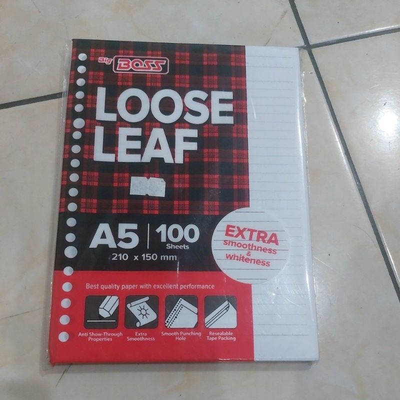 

Big Boss Loose Leaf A5 isi 100 Bergaris