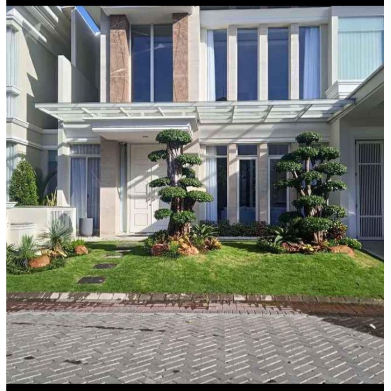 taman minimalis depan rumah