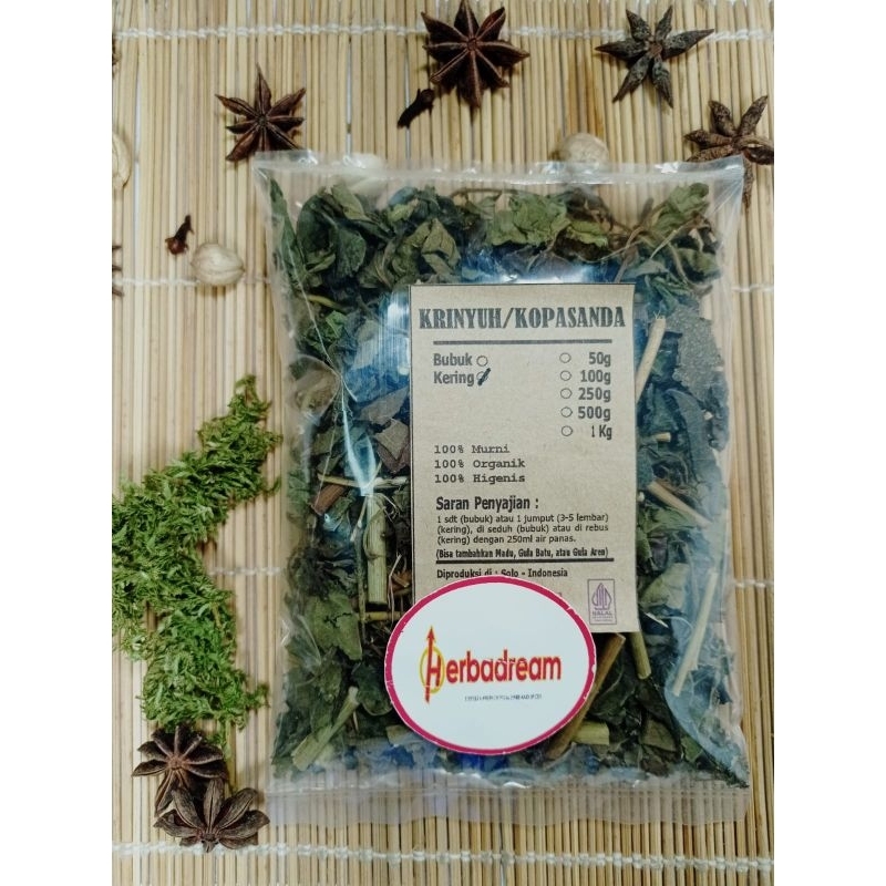 

50 GRAM KRINYUH KIRINYUH BALAKASIDA KOPASANDA CHROMOLAENA ODORATA BALAKACIDA SIAM WEED RUMPUT MINJANGAN KERING SIMPLISIA DRIED