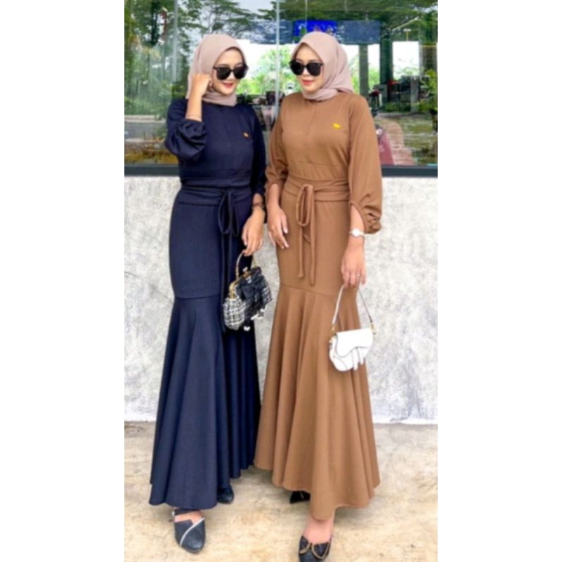 LUNA DRESS OOTD KONDANGAN //DRESS TERBARU// GAMIS LEBARAN